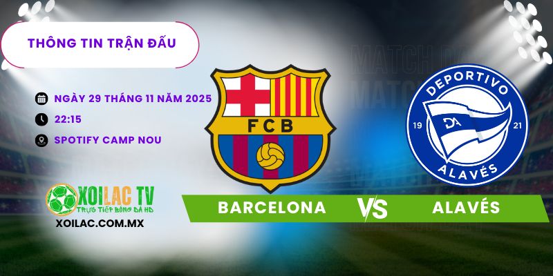 Thông tin trận đấu Barcelona vs Alavés